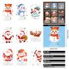 Christmas Static Cling Window Stickers Colorful Christmas Tree Decals Home Office Shop Window Decor Holiday Festival Atmosphere