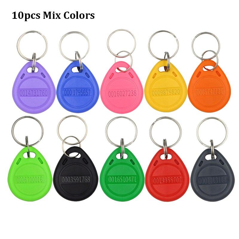 10-20pcs 125KHz Read-Only RFID TK4100 EM4100 Smart Chip Proximity Keyfobs Smart Secure Door Entry Access ID Keychain Token Tag