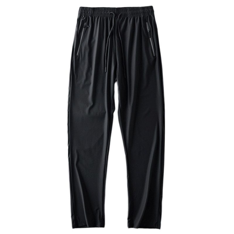 Export Tail Single Cut Label Sports Pants Men's Thin Summer Ice Silk Pants Drawstring Jogger Pants Export Men's Casual Pants