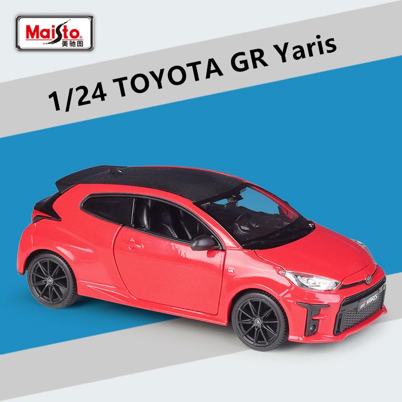 

Maisto 1/24 Toyota GR Yaris Alloy Sports Car Model Diecast Metal Car Vehicles Model High Simulation Collection Children Toy Gift червоний
