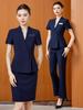 Women's Summer Elegant Suit Set - Stylish Co-ord Skirt for Beauty Salon & Jewelry Store Staff