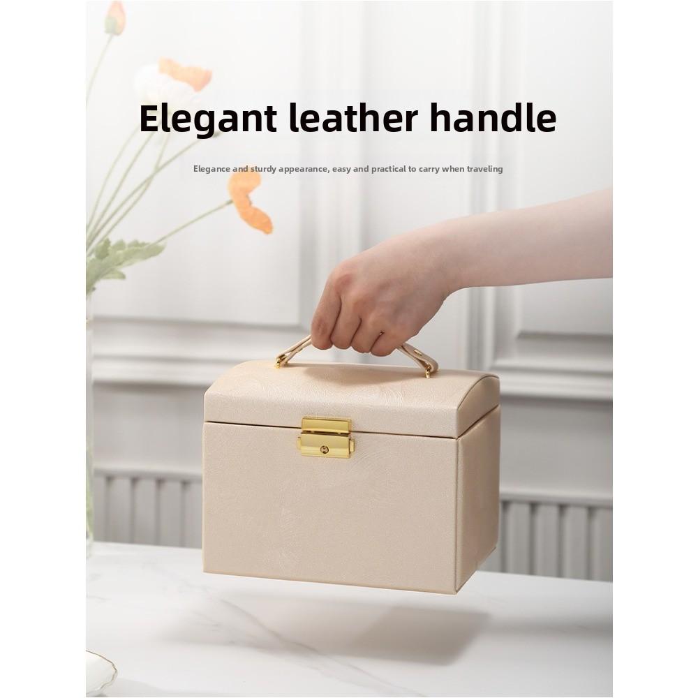 Jewelry Storage Box Black Multi-layer Hand Ring Necklace Jewelry Box with Lock Jewelry Box Jewelry Box Storage