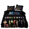 ONE PIECES Bettwäsche Set Monkey Ruffy Bettbezug 3D Druck Steppdecke Kissenbezug Kinder Jungen Teenager Geschenk Schlafzimmer Dekoration