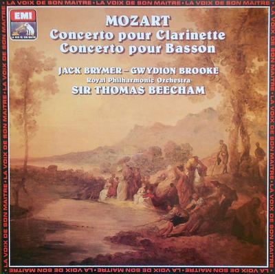 LP Record JACK BRYMER GWYDION BROOKE SIR TH  Wolfgang Amadeus Mozart Concerto P 1001761 LA VOIX DE SON France Classical Used
