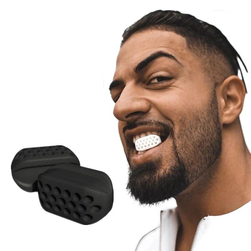 2pcs Jawline Exerciser Ball Facial Jaw Muscle Toner Fitness Anti-aging Food-grade Face Chin Bit Cheek Lifting Trainer