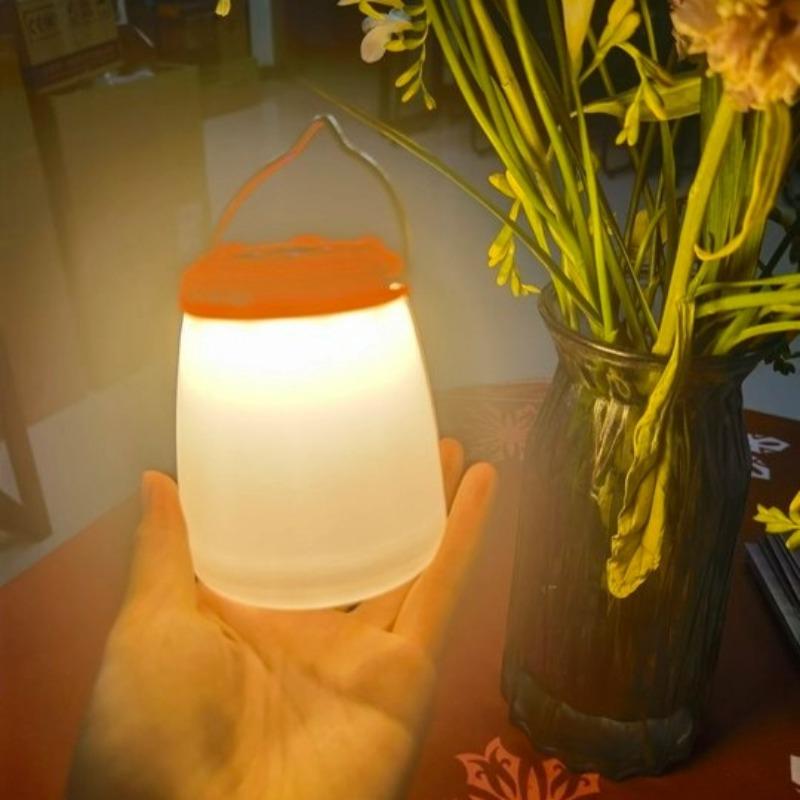 LED Camping Lantern 1200mAh USB C Rechargeable Camping Light 4 Modes Outdoor Flashlights Lanterns Water Resistant Portable