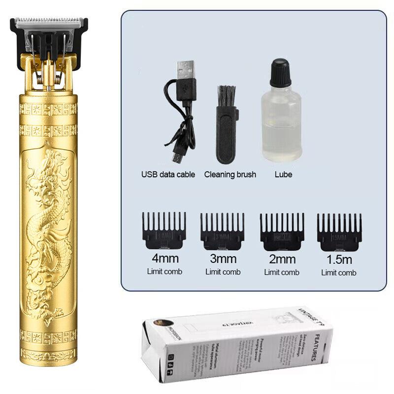 Professioneller elektrischer USB-Haarschneider für Männer, Trimmer und Bartschneider für Glatzenköpfe im Barbershop