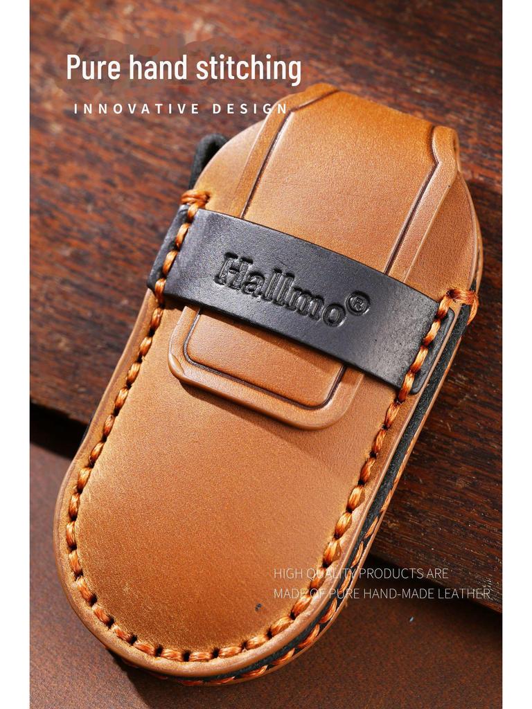 Äkta Läder Fjärrnyckelskydd för 2022 QJM M5 och AITO Jinkang Seres M7