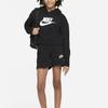 Nike Logo Print Hooded Long Sleeve Sweatshirt Kids sweatshirt Black DC7210-010