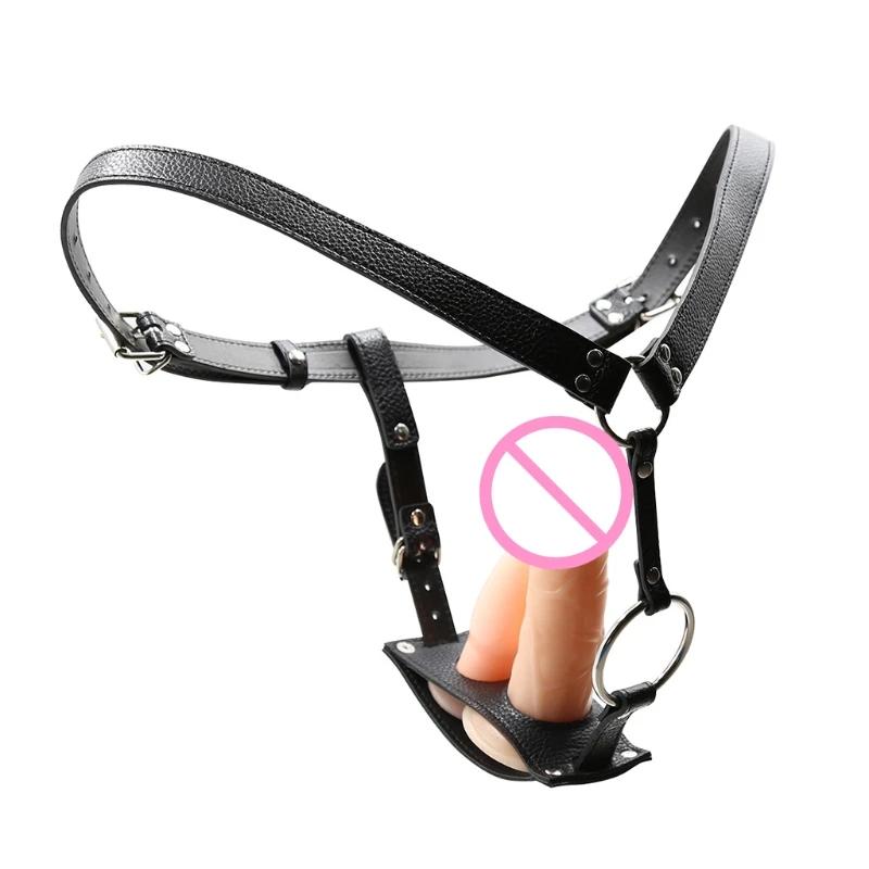 Adjustable Strapless Strap-On Harness Pants – Triple-Belt Adult Sex Toy for Women & Men (Beginner-Friendly Dildo Pants)