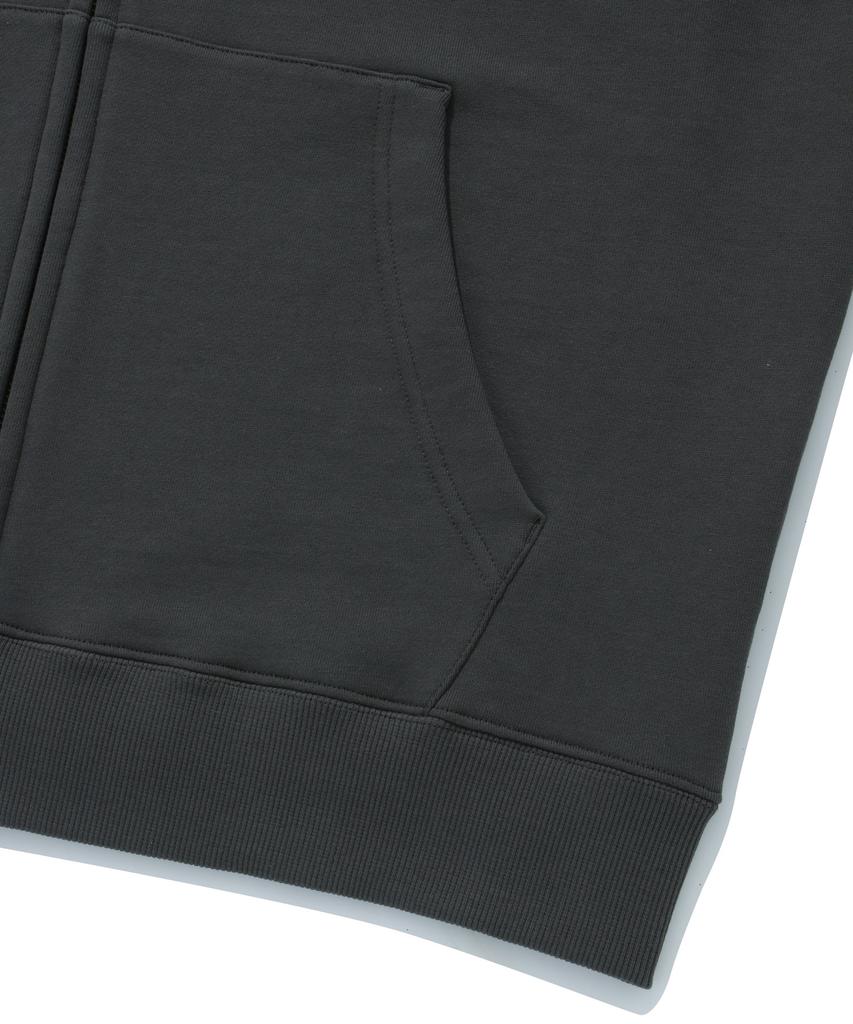 Covernat C Logo Zip-Up Hoodie Charcoal
