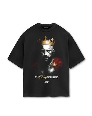 King Crown Warrior Portrait The King Returns T-shirt