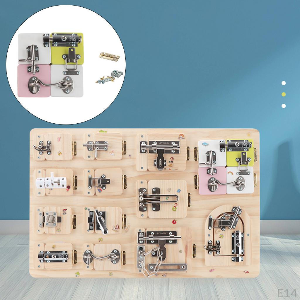 DIY Lock Latch Puzzle Parent-Child Early Education Toys Year Old