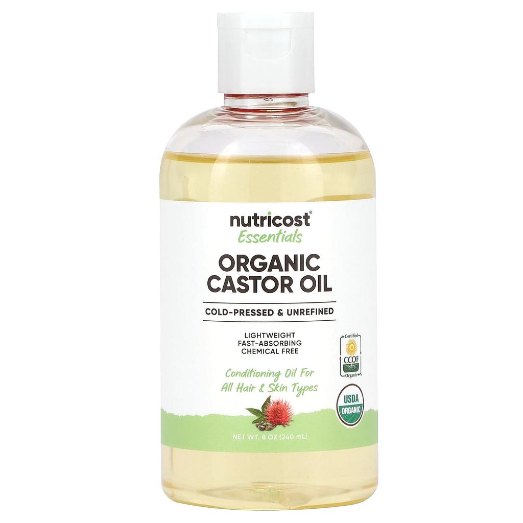 Essential Organic Castor Oil, 240Ml(8Oz)