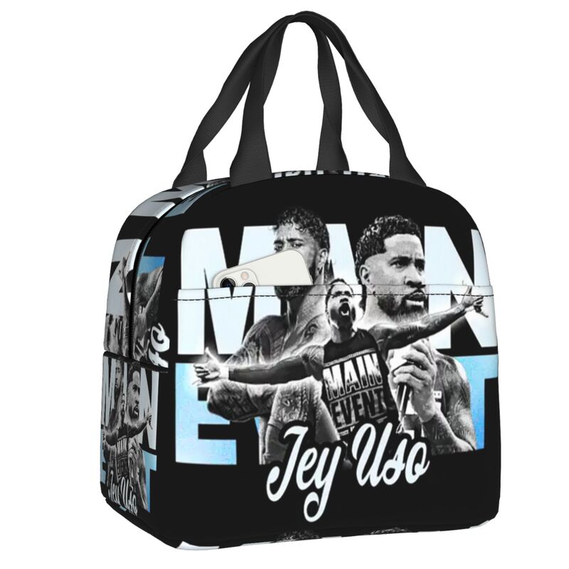 Custom Jey Uso Yeet Lunch Bag Men Women Cooler Warm Insulated Lunch Boxes for Student School