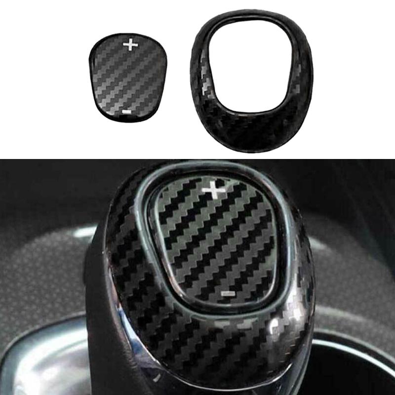 Car Gear Shift Shifter Lever Knob Trims Fit for Chevrolet Cruze 2016 2017 2018  Carbon Fiber Grain