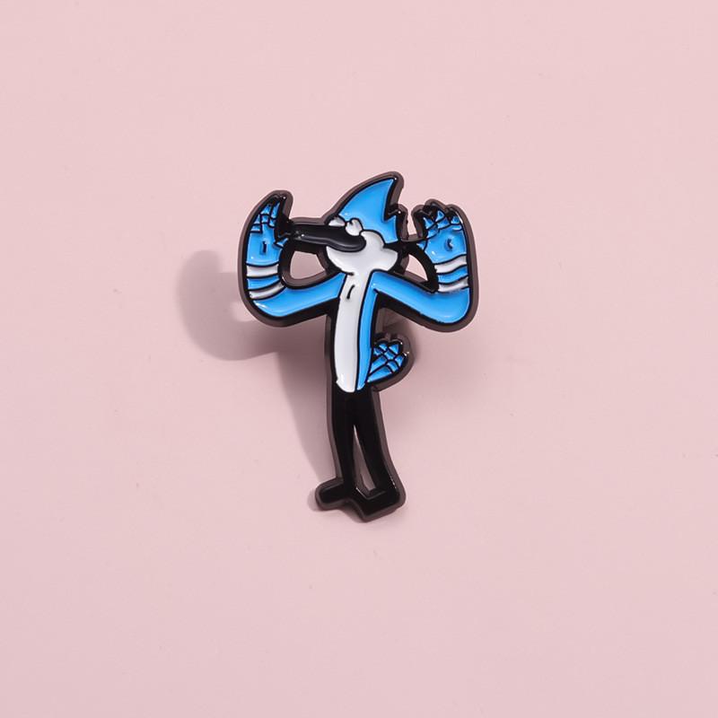 Eyecatching Bird Blue Character Brooch Alloy Pin Perfect For Attaching To Clothing And Bags