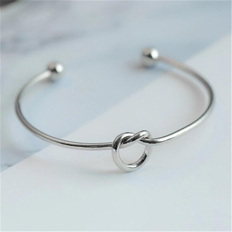 Punk Open Adjustable Arrow Cuff Bracelets for Women Simple Gothic Wrist Bow Heart Feather Bangles Gift Jewelry