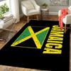 1Pc Jamaican Flag Pride Rug, Office Carpet Indoor Outdoor Doormat, Non-Slip Soft, Living Room, Christmas Halloween Gift. M928289