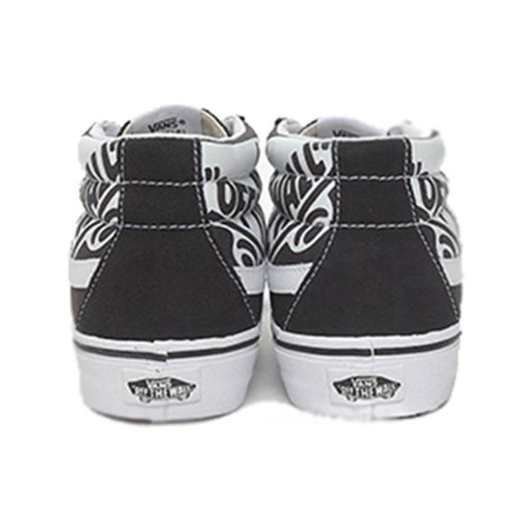 Vans SK8 Mid Reissue Logo 'Black White' VN0A391FTY6