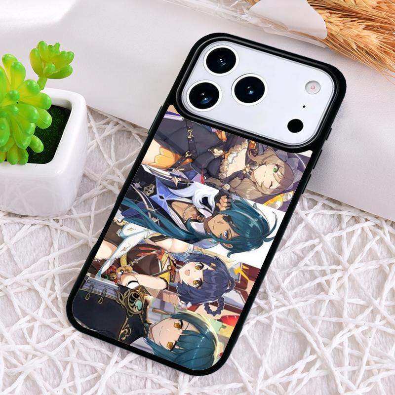 Genshin Impact soft Phone Case for iPhone 17 Air 16 15 11 12 14 13 Pro Max Shockproof Cover