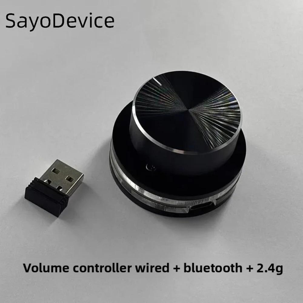 SayoDevice E1 2.4G Bluetooth Wired Custom Volume Controller Multifunctional Knob Surface Dial Mini Keyboard Support Short-cut