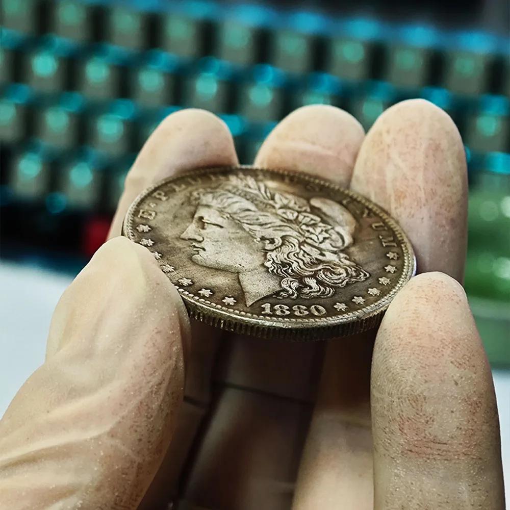 USA Morgan Original Silver Coin  Liberty Eagle Medal Album Copy Coins Collectibles Challenge Coins Christmas Gifts