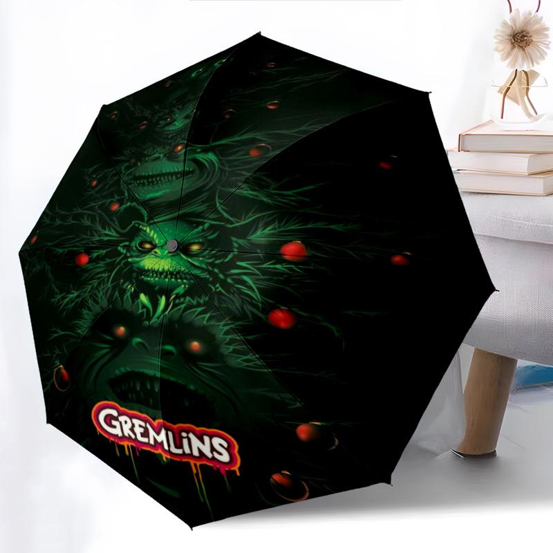 Nightmare Forest: Gremlin Shadows Folding umbrella travel Suitable for all seasons Three folds Umbrella light