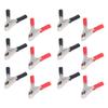 50 Sets Crocodile Clip Insulated Battery Cable Clamp 10A Tool Kit for Testing Equipment