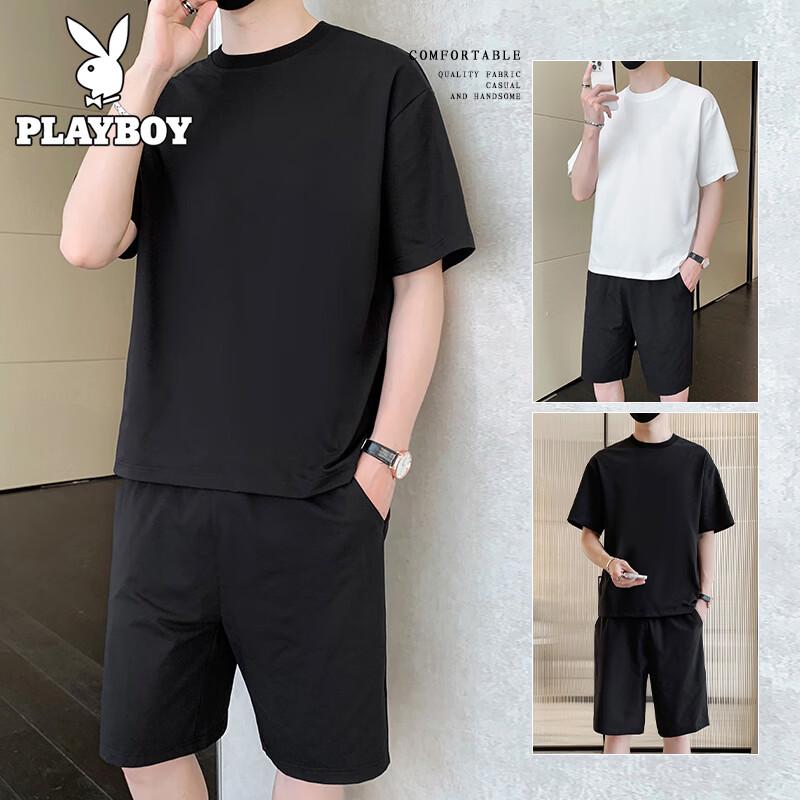 PLAYBOY Men s Short Sleeve Sport Set 3XL