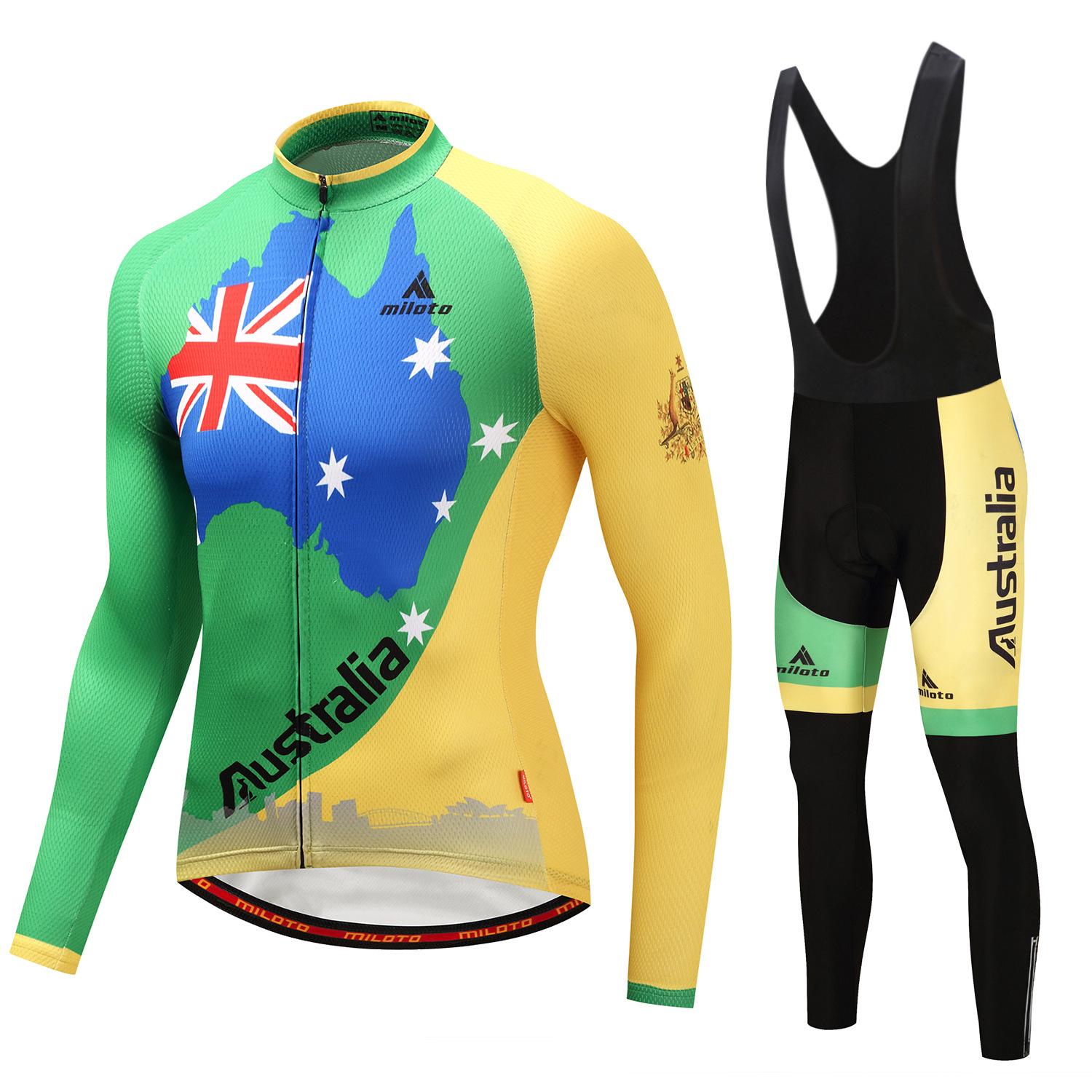 New Cycling Suit, Cycling Suit Long Suit, Men s 2026 Autumn Long-sleeved Breathable Cycling Suit Outdoor Cycling XS