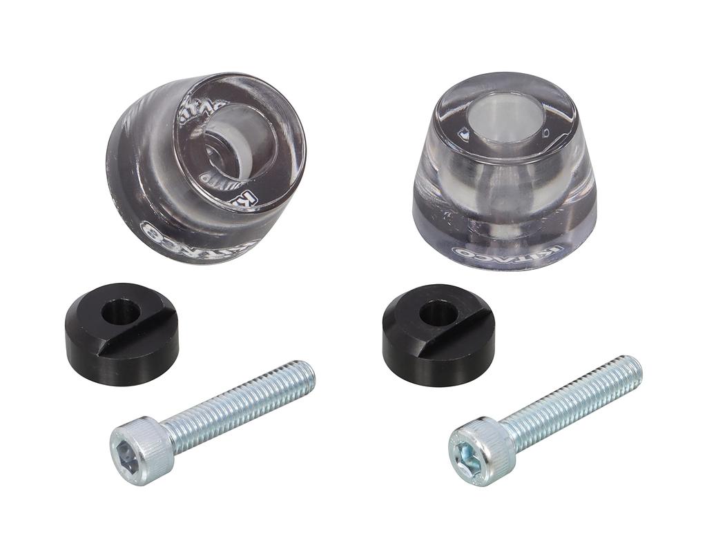 KITACO Clear Bar End Cap Ducks 125 Left and Right 1 Set (Black) (JB04/JB06) 506-1320050