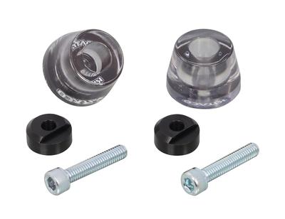 KITACO Clear Bar End Cap Ducks 125 Links und Rechts 1 Set (Schwarz) (JB04/JB06) 506-1320050