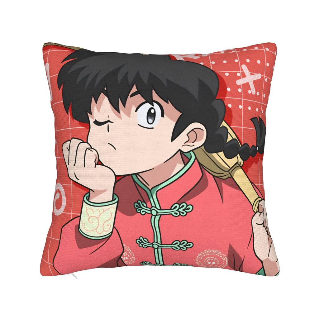 Anime Ranma 1/2  Pillow Cover Kawaii Pillow Case For Sofa Bedroom Home Decor Comfy Pillowcases Birthday Present