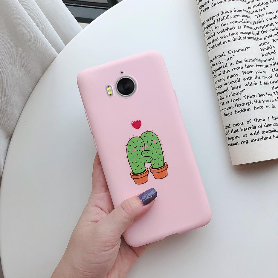 Phone Case for Huawei Y5 2017 Y6 2017 Case Mya-l22 Cases Soft Silicone for Huawei Y5 2017 Y6 2017 Cute Cartoon Back Cover fundas