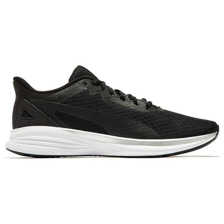 Puma Transport Comfortable Versatile Non-Slip Low-Top Casual Running Shoes Unisex sneakers Black White 378016-01