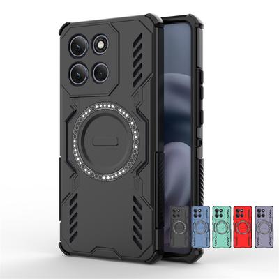 Für Motorola Moto G86 Power Hülle Für Moto G86 Power Stoßfest Magnetische Adsorption Kabellose Ladeabdeckung Für Moto G86 Power Hülle