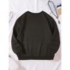 European sizes Kids' Round Neck Sweatshirt  - Spring & Fall Casual Sweater, Regular Fit Uniform or Casual Attire, Easy-Care ' Blouse
