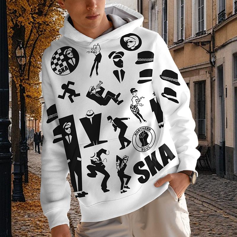 Осенняя новинка, мужская тонкая толстовка с капюшоном с 3D-печатью, повседневная, удобная толстовка с капюшоном с 3D-цифровой печатью для мужчин и женщин, парная бейсбольная форма XS белый