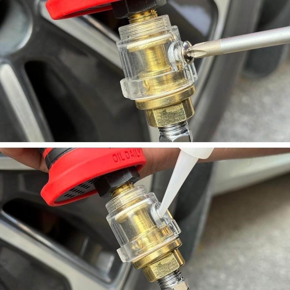 Transparent Oil Level Window Oil Lubricator Lubricator Inline Pneumatic Tool  Car Enthusiasts