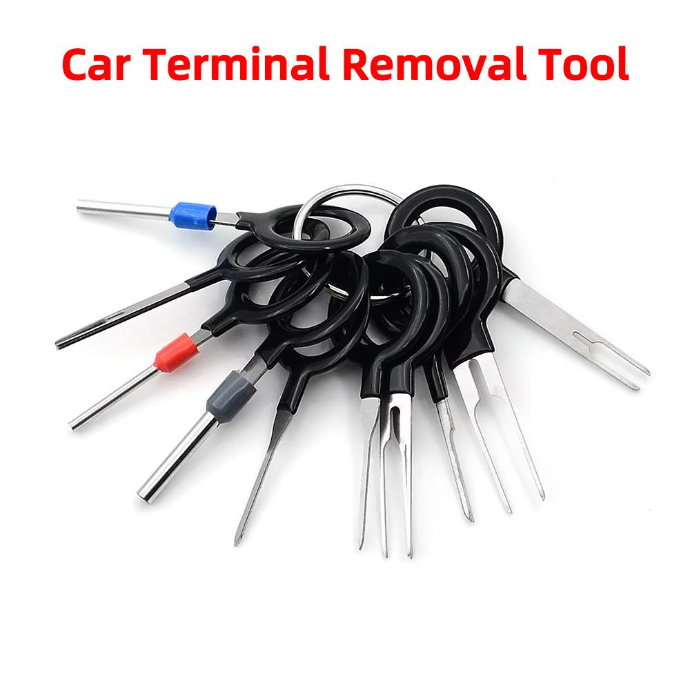 41/11pcs Terminal Disassembly Kit Disassembly Tool Electrical Connector Pin Disassembly Kit Pin Puller Terminal Release Tool