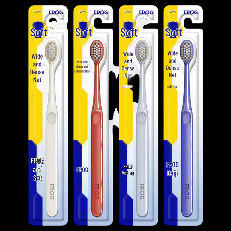 FROG 002 Series Wide Head Soft Bristle Toothbrush