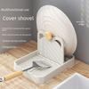 Estante de Almacenamiento Plegable Multifuncional para Tapas de Ollas y Utensilios de Cocina Montado en la Pared