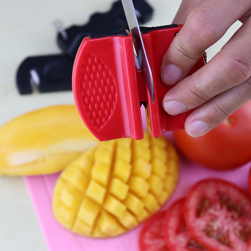 Compact Portable Knife and Sharpening Stone Set for Household and Outdoor Use