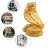 Gold Resin Snake Sculpture Smooth Round Edges Compact Decoration Desktop Home Office Garden Art Resin Snake Figurine
