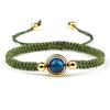 Handmade European-American Year of the Tiger Blue Sapphire Red String Bracelet - Stylish Couple's Gift