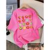 Tomato Variety Series Women's Summer Fashion T-shirt Head Short Sleeved Casual Hip-hop Round Neck T-shirt