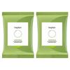 B.Plain Mung Bean Mild Acidic Cleansing Tissues, 20 Sheets Pack, 20 Wipes, 2 Pcs