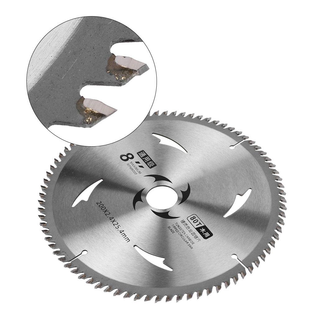 Circular Saw Blade Carbide Wood Chipboard Plywood Cutting Disc Woodworking 8 inch80T