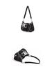 Hot Girl Denim Motorcycle-Style Shoulder Bag: Small, Versatile, Large Capacity Handbag for Women